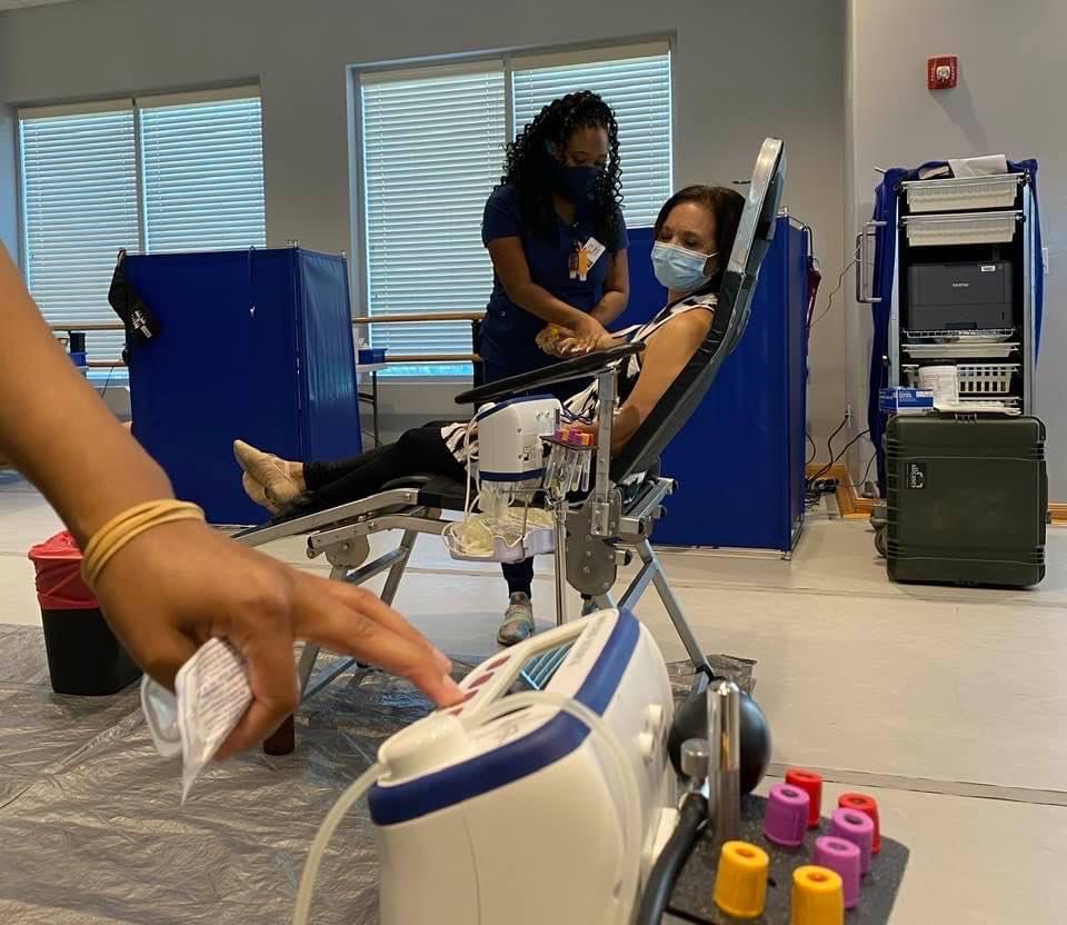 Cookie at blood drive in school