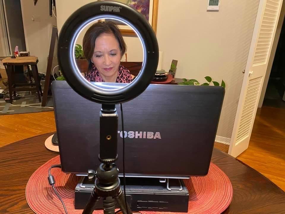 Cookie speaks with parents